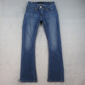 Levi 542 Tilted Flare Jeans Womens Size 4 Medium Blue Mid Rise Stretch Denim